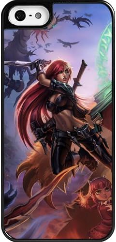 Custom personalized Protective Case for iPhone 5 - Game League of Legends LOL Katarina