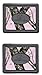 Mossy Oak Infinity Pink Camo Print Logo Camo Car Truck SUV Rear Seat Utility Heavy Duty Trim-to-Fit Rubber Floor Mats - PAIR