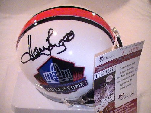 HOWIE LONG SIGNED AUTOGRAPHED HALL OF FAME MINI HELMET OAKLAND RAIDERS JSA