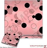 Sony PS3 Slim Skin - Lots of Dots Pink on Pink