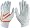 2008 Nike Diamond Elite VI Batting Glove - White/Orange - Small