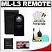 ML-L3 Wireless Shutter Release Remote Control + Accessory Kit for Nikon Coolpix P7700, D600, D7000, D5200, D5100, D3200, 1 V2, V1, J1, J2 Digital SLR Cameras