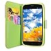 Cellularvilla Wallet Case for BLU Life Play L100A Pink Yellow Pu Leather Wallet Card Flip Open Pocket Case Cover Pouch