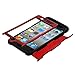 MyBat IPTCH4HPCTUFFSO006NP TUFF Hybrid Phone Protector Cover for iPod Touch 4 ( Titanium Red/Black)