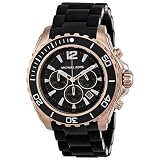 Michael Kors Watches Drake (Black with Rose Gold)