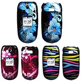 iNcido Brand Samsung Gusto U360 Combo Rainbow Zebra Protective Case Facepla ....