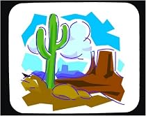 Mouse Pad with mountain, Arizona, saguaro, cactus, buttes, sahuaro, desert