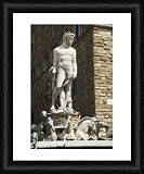 Statue of Neptune - Framed Print 24x20 (61x51cm) by Robert Harding