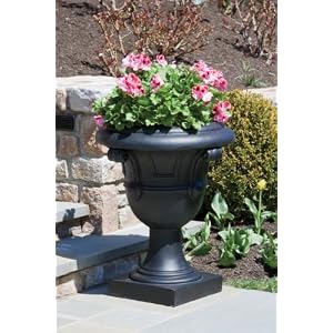 Ardleigh Urn - Black - Lg - Set Of 1 by 