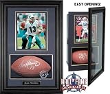 Football & 8 x 10 Photo Display Case with Black Frame