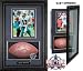 Football & 8 x 10 Photo Display Case with Black Frame