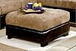 Hermosa Beach Microfiber Ottoman By Coaster Furniture