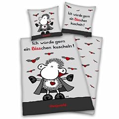 Herding 447338050 Bettw�sche Sheepworld "Vampir" / 80 x 80 + 135 x 200 cm / Linon
