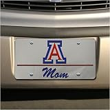 Arizona Wildcats Silver Mirror Mom Car License Plate