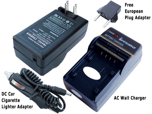 iTEKIRO Replacement Battery Charger Kit for DMW-BCG10 DMW-BCG10E DMW-BCG10PP Panasonic DMC-TZ6 DMC-TZ7 DMC-ZR1 DMC-ZS1 DMC-ZS3 DMC-ZX1 Digital Cameras