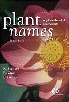 Plant Names: A Guide to Biological Nomenclature (Cabi)