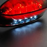 Fashion Style Brand New 12V LED Amber Red Motorcycle Brake Tail Light Turn Signals... by OEM
