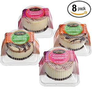 Pamela's Products 4-Flavor Cheesecake Sampler, 5-Ounce Cheesecakes (Pack of 8) by Pamela's Products