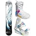 AIRTRACKS DAMEN SNOWBOARD SET - BOARD SKETCH 155 - SOFTBINDUNG STAR W - SOFTBOOTS STAR W 41