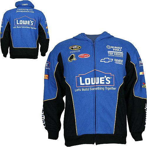 Buy Chase Authentics Jimmie Johnson Lowe's Uniform Full Zip Hoodie by Chase Authentics
