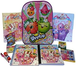 Shopkins Back to School Backpack with School Supplies - 13 Piece Bundle Set