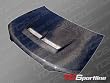 00-03 NISSAN SENTRA SPEED CARBON FIBER HOOD w/ FREE HOOD PINS