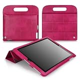 CaseCrown Clutch Trifold Case (Hot Pink) for the new iPad & iPad 2 (Built in magnet for sleep / wake feature)