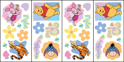 Blue Mountain Wallcoverings 31420530 Original Pooh Self-Stick Wall Accent Stickers