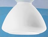 Westinghouse Lighting 81280 Neckless White Dome Ceiling Fan Light Shade with Lip