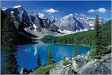 Moraine Lake Banff by Anonymous. Art Print Poster FRAME IT.. 36 inches width by 24 inches height. Highest Quality Art Poster Print