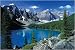 Moraine Lake Banff by Anonymous. Art Print Poster FRAME IT.. 36 inches width by 24 inches height. Highest Quality Art Poster Print