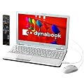 【地デジ】 TOSHIBA dynabook Qosmio T550/T4BW AVノートPC Windows7HomePremium搭載 15.6型ワイド 地上デジタルTＶチューナー搭載 ベルベッティホワイト PT550T4BBFW