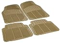 Rubber Queen 70503 4 Piece Vinyl Floor Mats - Beige