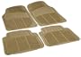 Rubber Queen 70503 4 Piece Vinyl Floor Mats - Beige