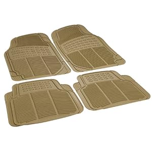 Rubber-Queen-70503-4-Piece-Vinyl-Floor-Mats-Beige