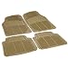 Rubber Queen 70503 4 Piece Vinyl Floor Mats - Beige