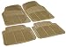 Rubber Queen 70503 4 Piece Vinyl Floor Mats - Beige