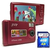 SVP Xhtinn-1056R 10MP Max. Digital Camera with 2.5 LCD (SVP 4GB SDHC Memory Card Included)