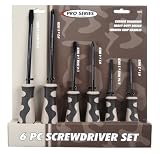 KR Tools 24053 Six-Piece Camouflage Screwdriver Set
