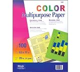 BAZIC 100 Ct. Multi Color Multipurpose Paper