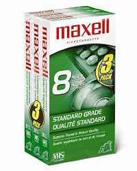 Maxell VHS T160 3pk Standard Grade