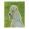 Poodle (grey) framed print - John Golden 12x15