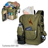 Wyoming Cowboys Turismo Insulated Day-Trip Backpack with Bottle - Black w/Digital Print