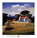 Barns On Greenbrier VI by Max Hayslette. PLAQUE MOUNTED. 23.98 inches width by 24.04 inches height. Highest Quality Art Poster Print