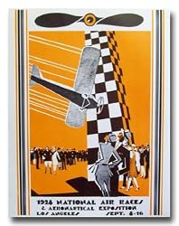 1928 Los Angeles Air Races Poster Print