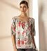 Autograph Weekend Bold Print Top with Silk