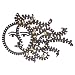 Grasslands Road Celestial Sun Face Gold Inset Mirror Wall Plaque