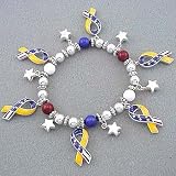 Patriotic 'Support Our Troops' Bracelet