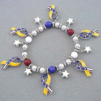 Patriotic ‘Support Our Troops’ Bracelet