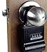 ShurLok SL-100W 4-Dial Dual Combination Lock Box, Durable Combo Lock for Outdoor Storage & Home Improvement, Door Locker Locks with Side Key Door, 8.7 x 1.6 x 5.6 Inches, Black